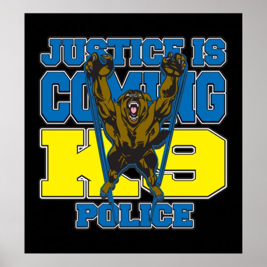 Poster La justice arrive K9 Police (Devant)