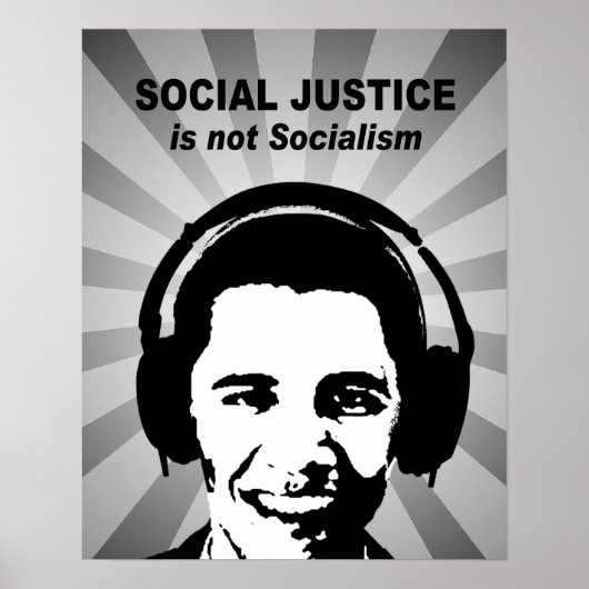 Poster La justice sociale n'est pas le socialisme (Devant)