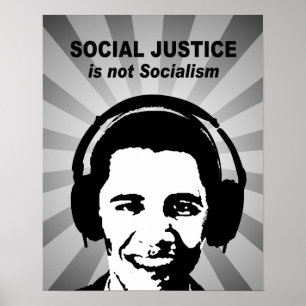 Poster La justice sociale n'est pas socialisme