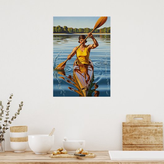 Poster LA KAYAKISTE (Kayaker) (Cuisine)
