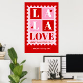 Poster La La Love Valentine’s Day Wall Art – Printable (Bureau à domicile)