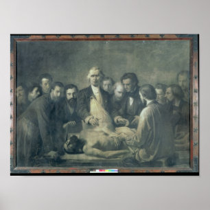 Poster La leçon d'anatomie de docteur Velpeau