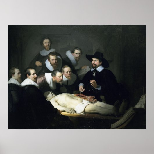 Poster La leçon d'anatomie du Dr Nicolaes Tulp (Devant)