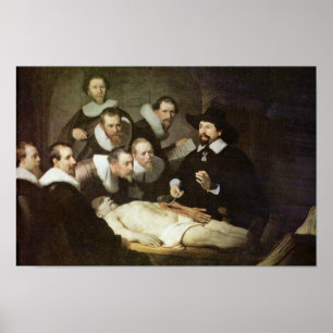 Poster La Leçon D'Anatomie Du Dr Nicolaes Tulp.