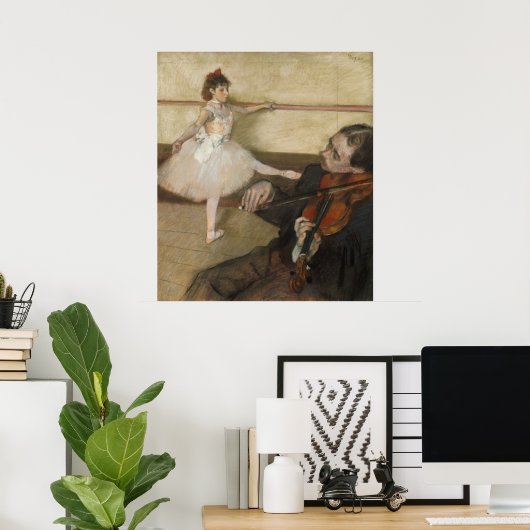 Poster La leçon de danse d'Edgar Degas (Bureau à domicile)