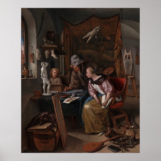 Poster La leçon de dessin (Devant)