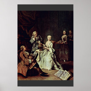 Poster La leçon de géographie par Longhi Pietro