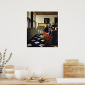 Poster La leçon de musique de Johannes Vermeer (Cuisine)
