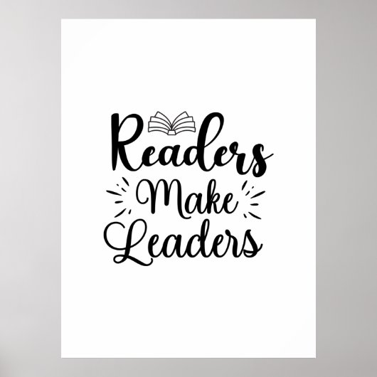 Poster La lecture d'art fait des lecteurs des leaders (Devant)