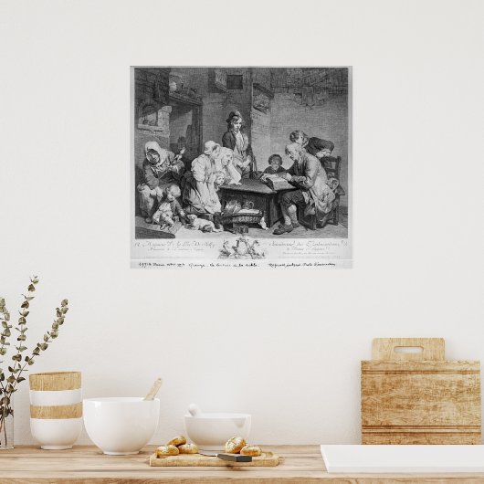 Poster La lecture de la Bible (Cuisine)