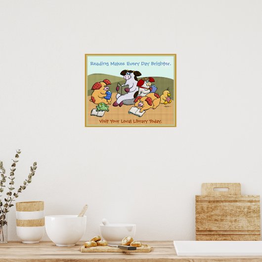 Poster La Lecture Donne Chaque Jour Plus De Lumière (Cuisine)