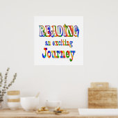 Poster LA LECTURE est excitante (Cuisine)