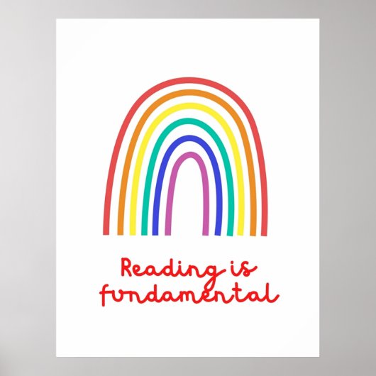 Poster La Lecture Est Fondamentale (Devant)
