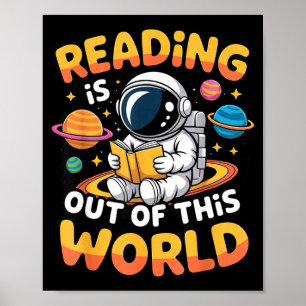 Poster La lecture est hors de ce monde d'espace livres dr