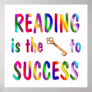 Poster La lecture est la clé du succès