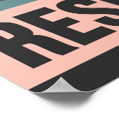 Poster La lecture est ma résistance - Retro Styled Print (Coin)