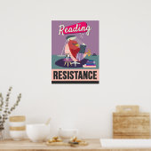 Poster La lecture est ma résistance - Retro Styled Print (Cuisine)