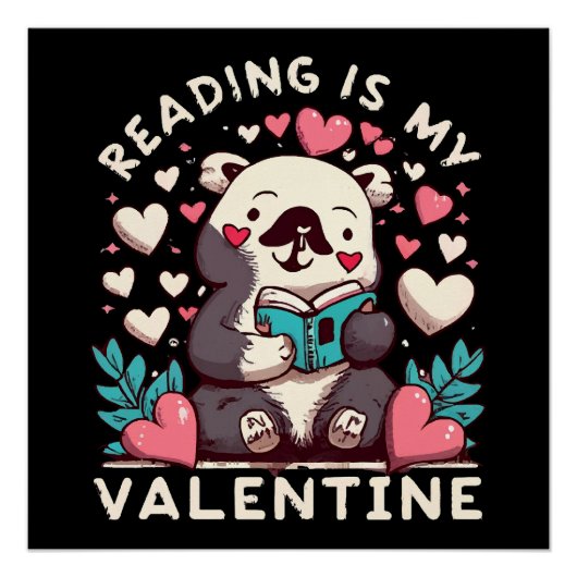 Poster La lecture est ma Saint-Valentin (Devant)