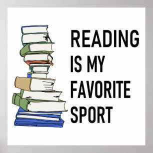 Poster La lecture est mon sport préféré