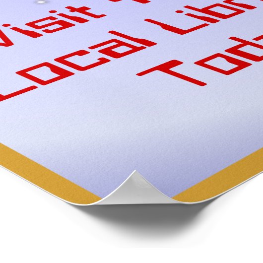 Poster La Lecture Est Sortie De Ce Monde (Coin)