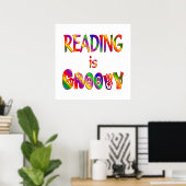 Poster La lecture est Super (Bureau à domicile)