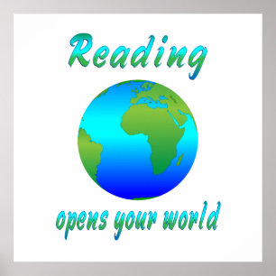 Poster LA LECTURE ouvre les mondes