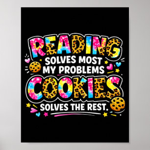 Poster La lecture résout les problèmes, les cookies résol