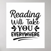 Poster La lecture vous emmènera partout (Devant)