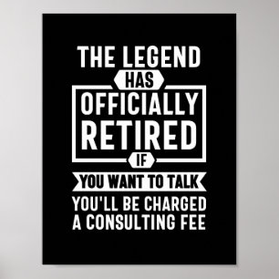 Poster la légende a officiellement pris sa retraite