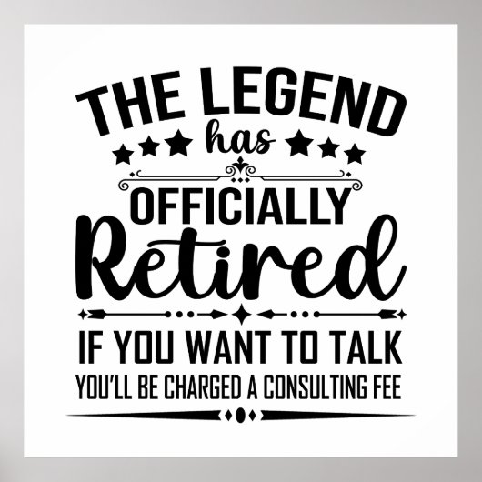 Poster La légende a officiellement retiré la retraite fuu (Devant)
