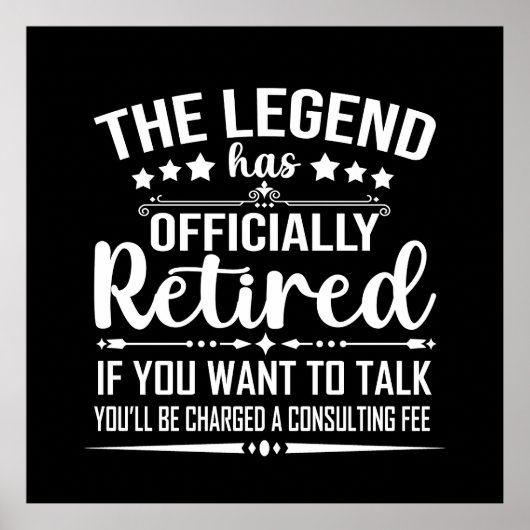 Poster La légende a officiellement retiré la retraite fuu (Devant)