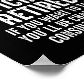 Poster La Légende A Officiellement Retraité La Retraite (Coin)