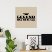 Poster La légende a pris sa retraite (Bureau à domicile)