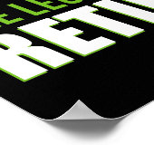 Poster La Légende A Retraité (Coin)