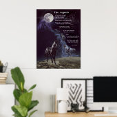 Poster La légende des chevaux (Bureau à domicile)