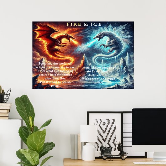 Poster La légende du feu et de la glace (Bureau à domicile)