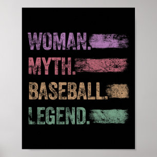 Poster La légende Sell Cricket Retro Dames Sell