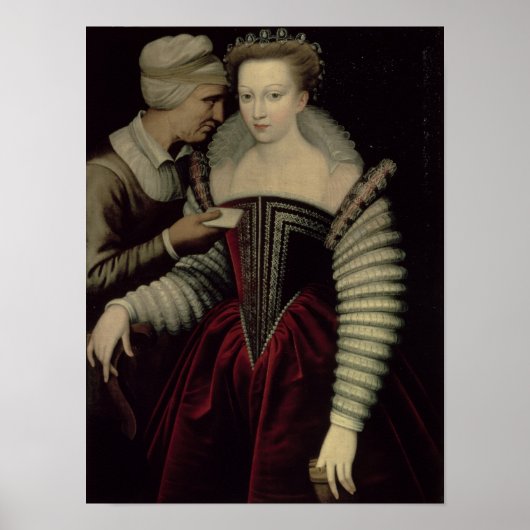 Poster La lettre d'amour, une dame avec sa bonne (Devant)