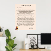 POSTER LA LETTRE DE JÉSUS (Bureau à domicile)