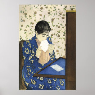 Poster La Lettre par Mary Cassatt, Impressionnisme Vintag