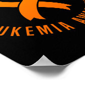 Poster La Leucémie Je soutiens Mon Enfant Avec Tout Mon (Coin)