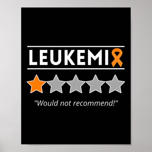 Poster La leucémie Ne Recommanderait Pas - Mois De Sensib (Devant)
