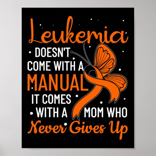 Poster La leucémie ne vient pas avec une leucémie manuell (Devant)