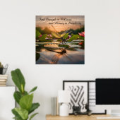 Poster La libellule dans la nature (Bureau à domicile)
