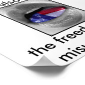 Poster La liberté d'expression ne signifie pas être compr (Coin)