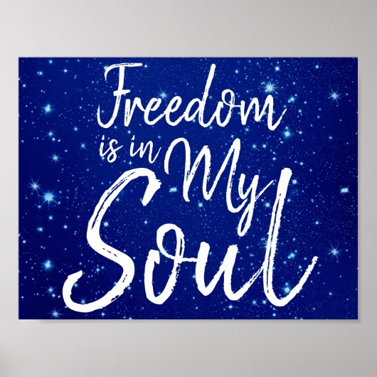 Poster La liberté est dans mon âme (Devant)