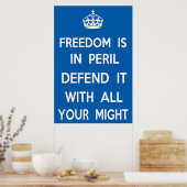 Poster La liberté est en péril (Cuisine)