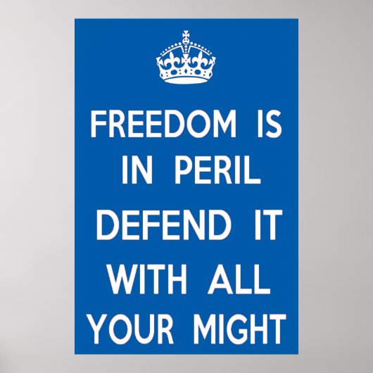 Poster La liberté est en péril (Devant)