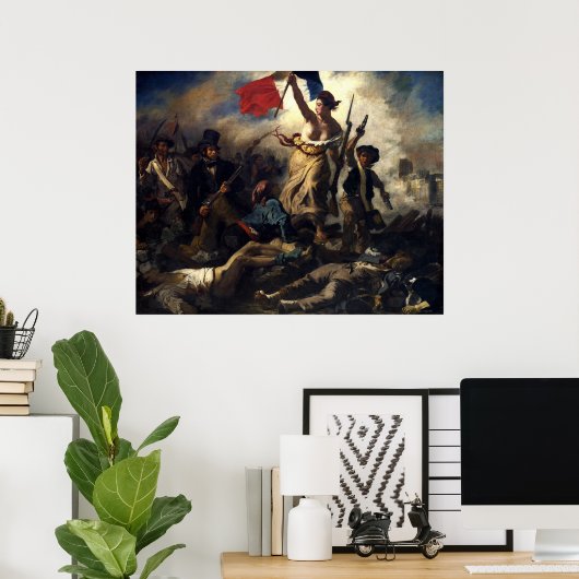 Poster La Liberté Guidant le Peuple de Delacroix (Bureau à domicile)