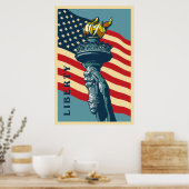 Poster La liberté illumine le monde (Cuisine)